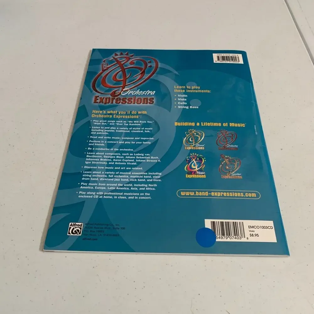 Orchestra Expressions, Book 1,2 Student Edition: Violin, Lot Of 2 Book Audio CD